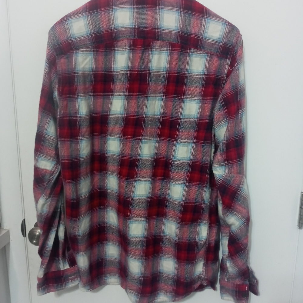 Gap X Pendleton Button Up Red Blue White Plaid Lo… - image 6